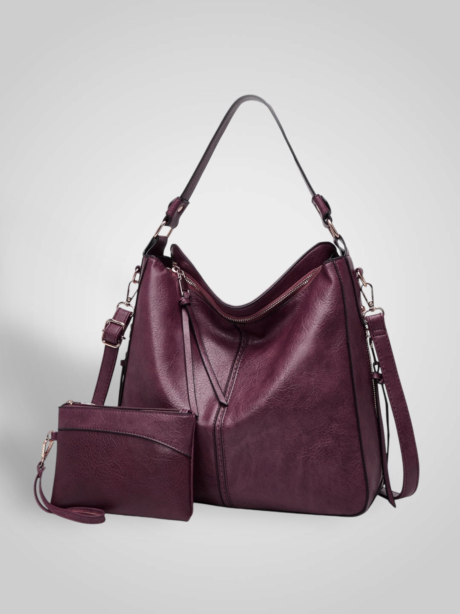 Souf | Sac hobo antivol en cuir de luxe