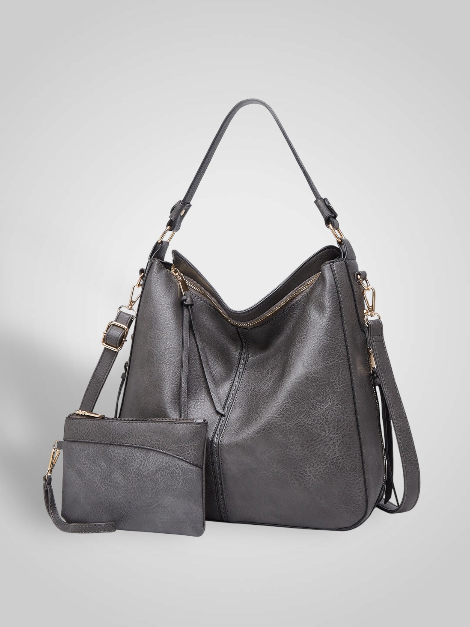 Souf | Sac hobo antivol en cuir de luxe