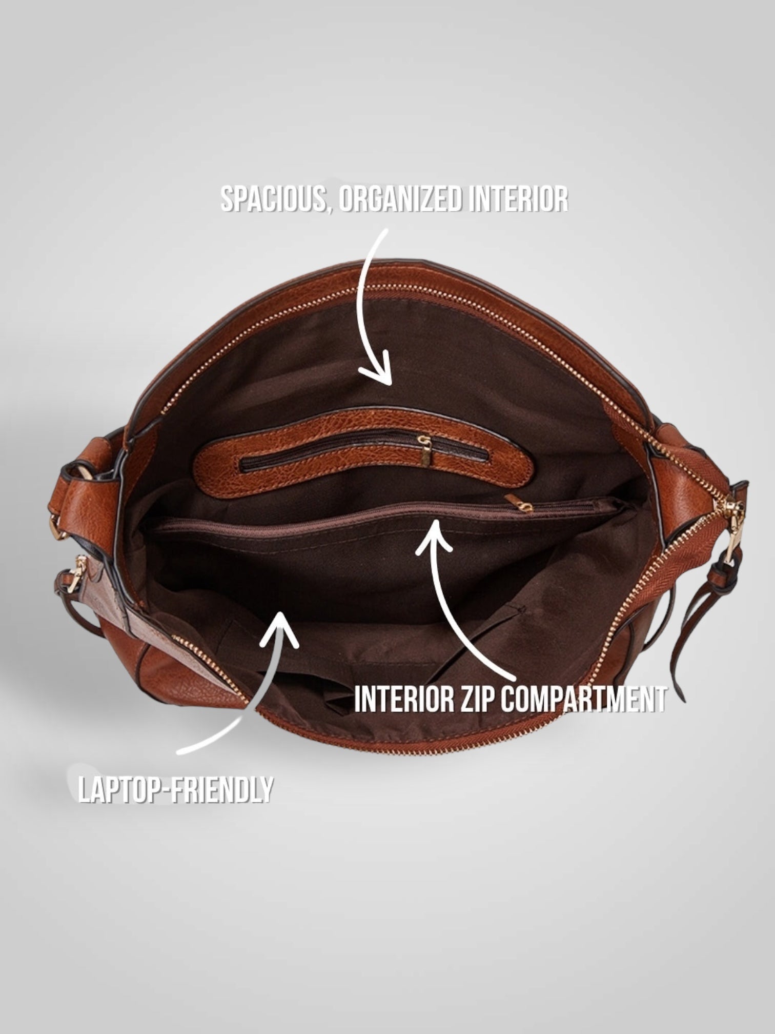 Souf | Sac hobo antivol en cuir de luxe