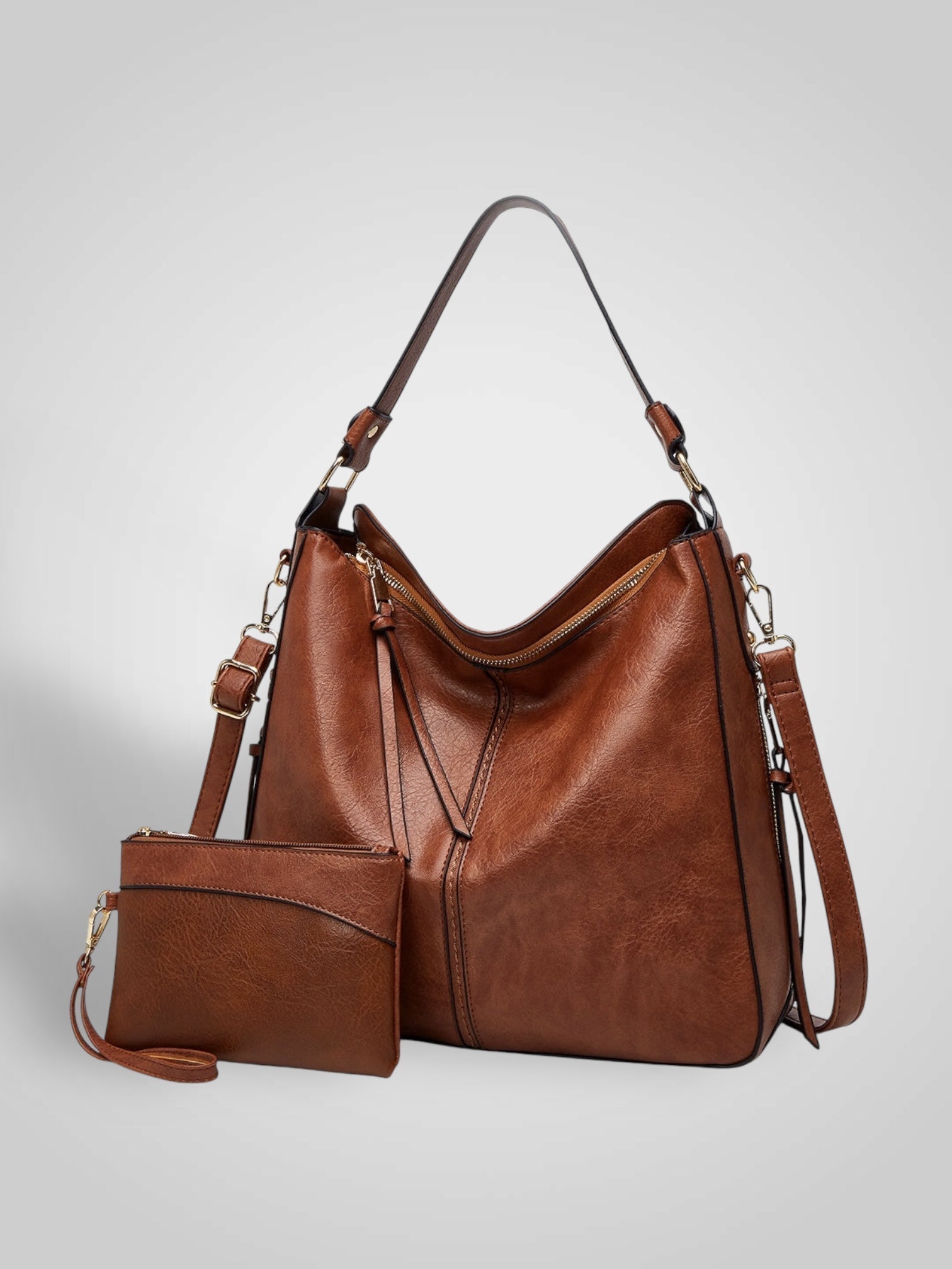 Souf | Sac hobo antivol en cuir de luxe