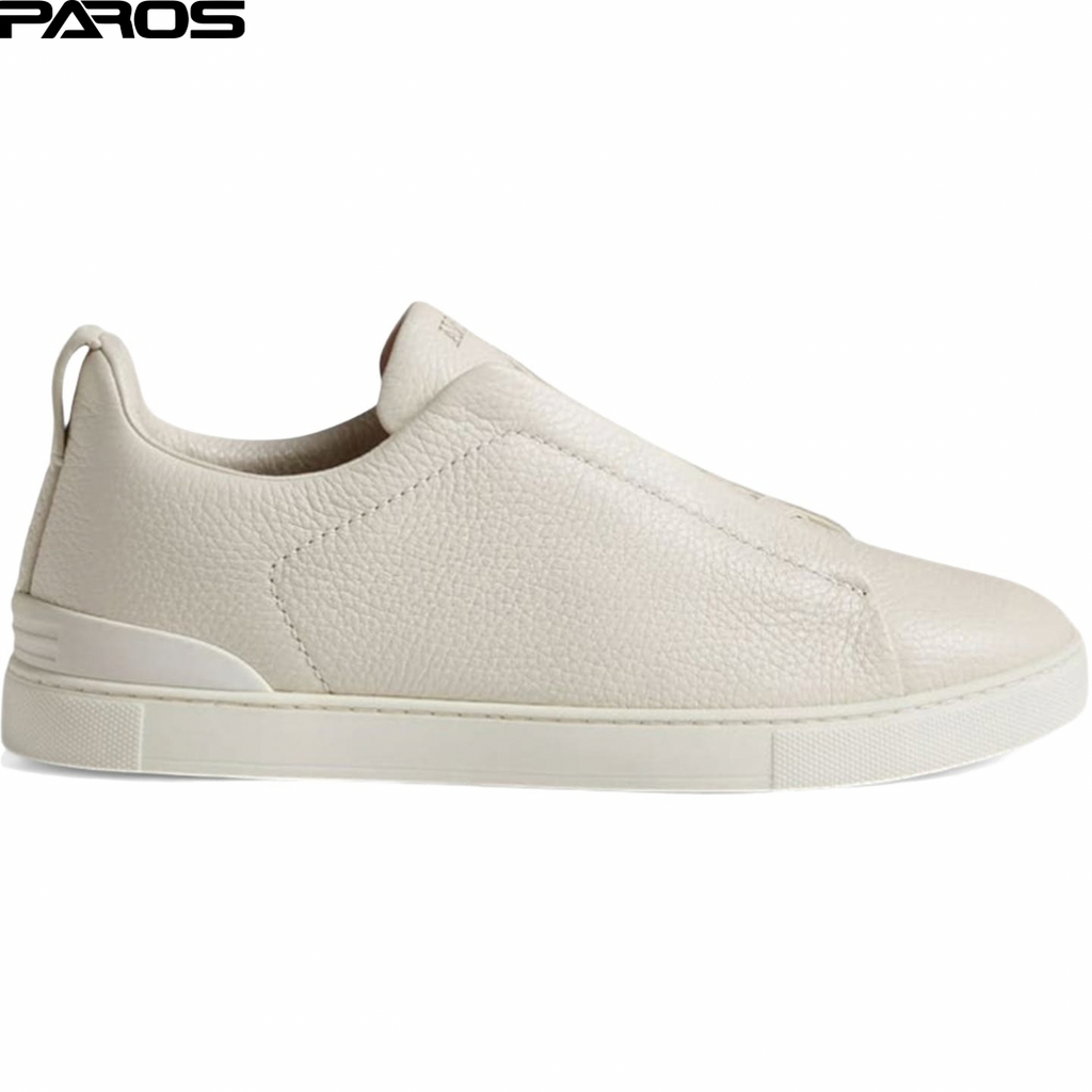 Zegna Deerskin Triple Stitch - White