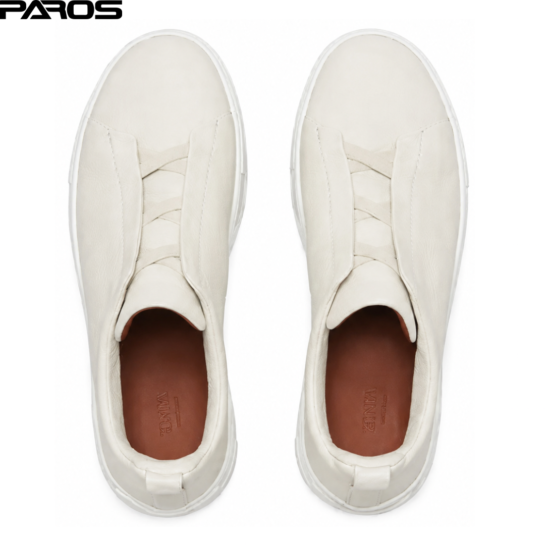 Zegna Deerskin Triple Stitch - White