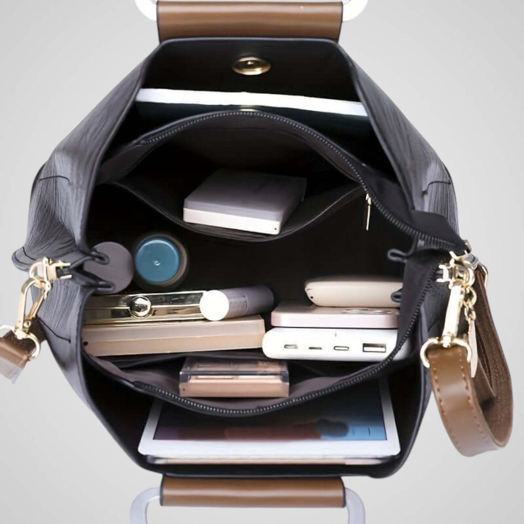 Anna | Sac en cuir bicolore élégant