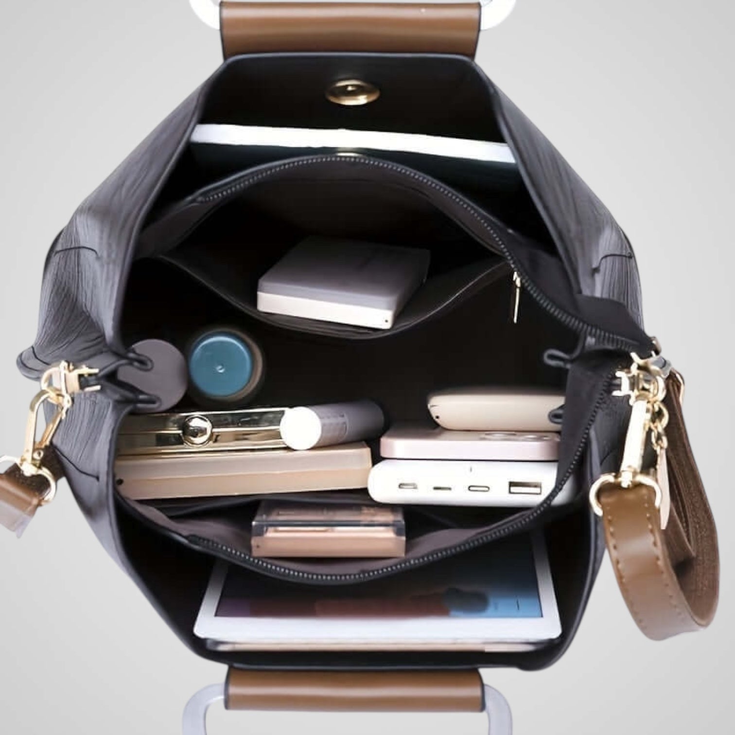 Anna | Sac en cuir bicolore élégant
