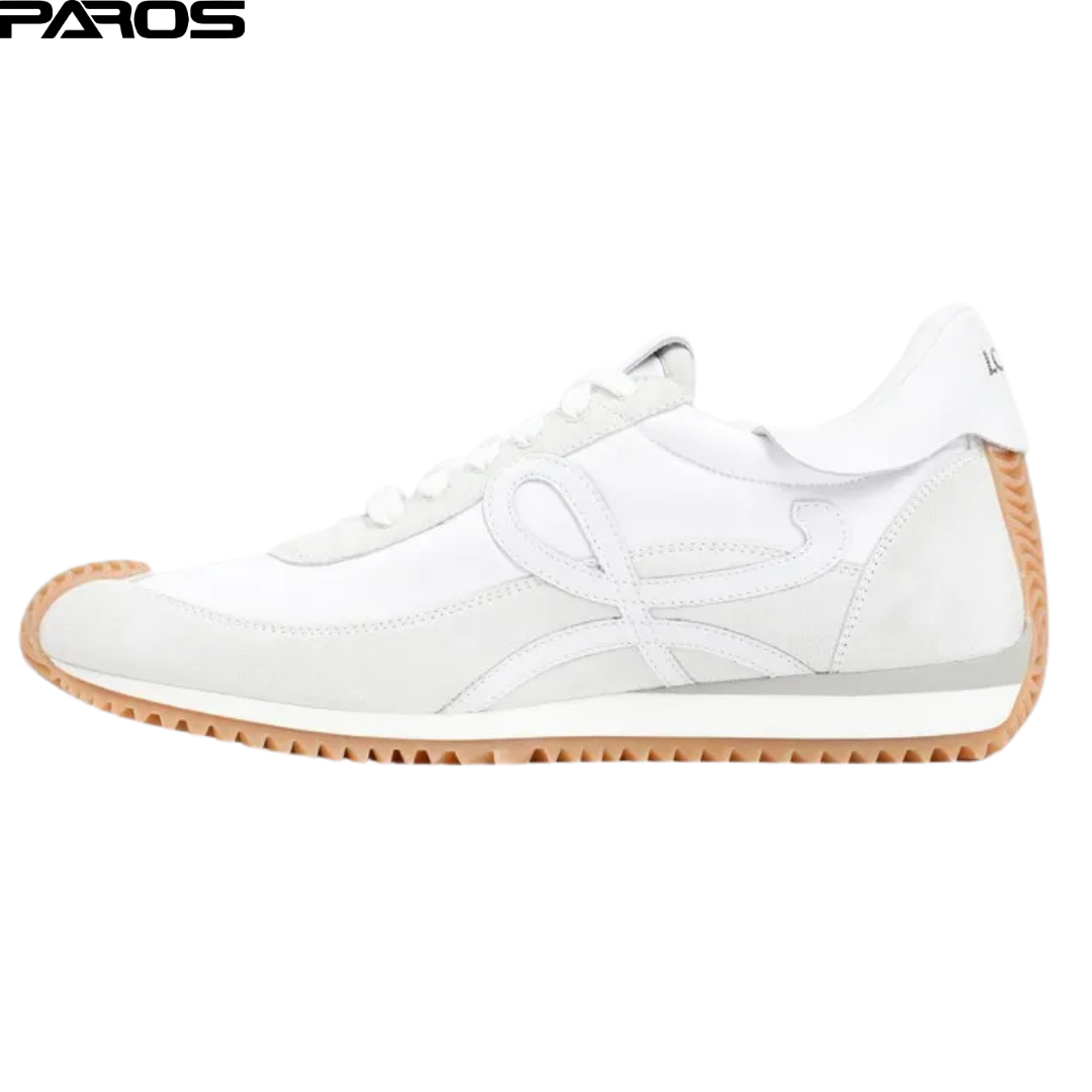 Loewe Flow Runner - White Nylon / Suede