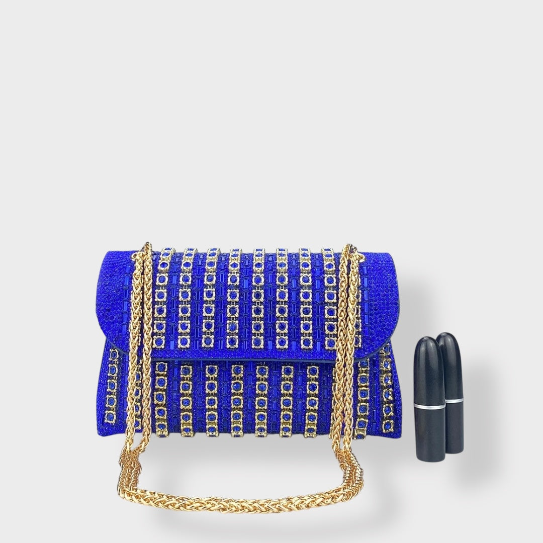 Stellina | Sac à bandoulière élégant avec chaîne et diamants de couleur