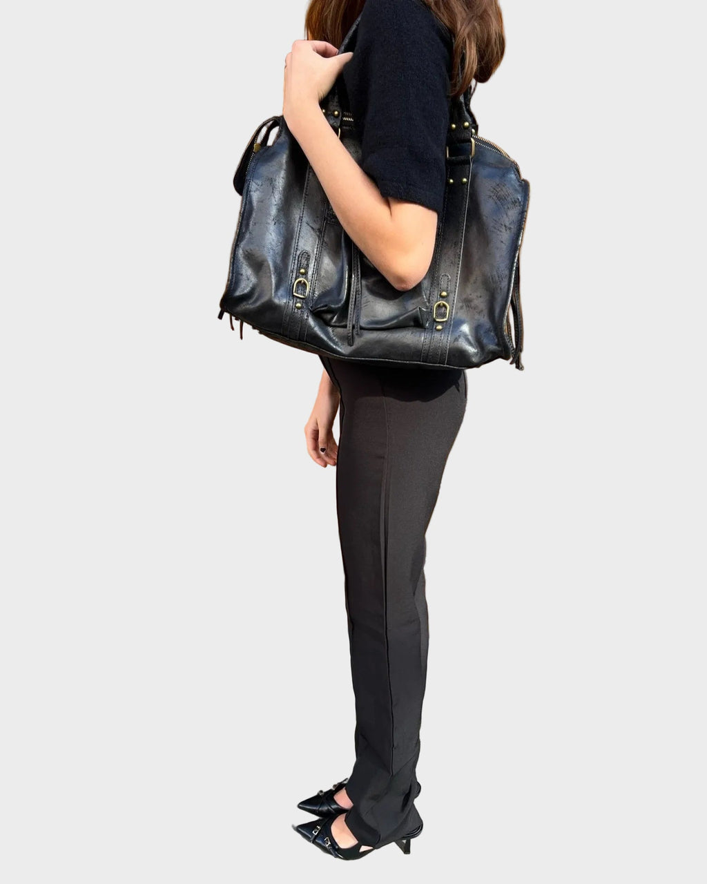 FC6-Sac fille branchée noir