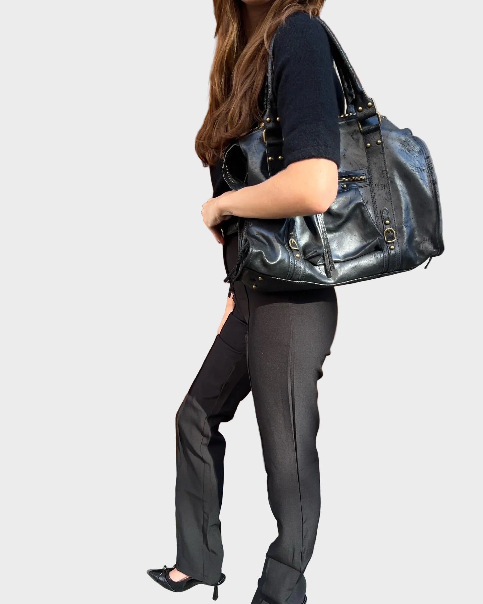 FC6-Sac fille branchée noir