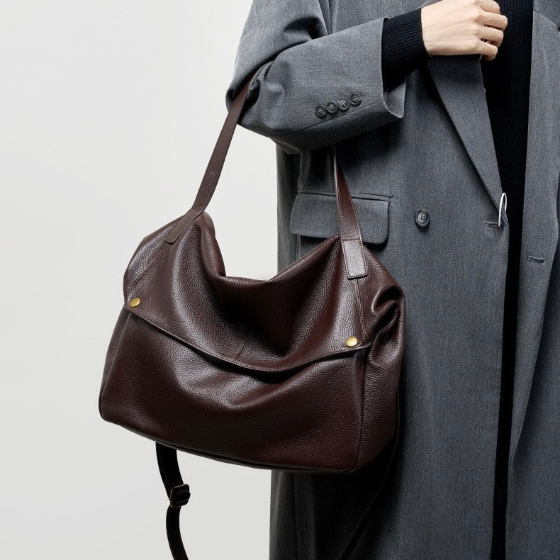 Adriani | Sac minimaliste souple en cuir véritable, idéal au quotidien