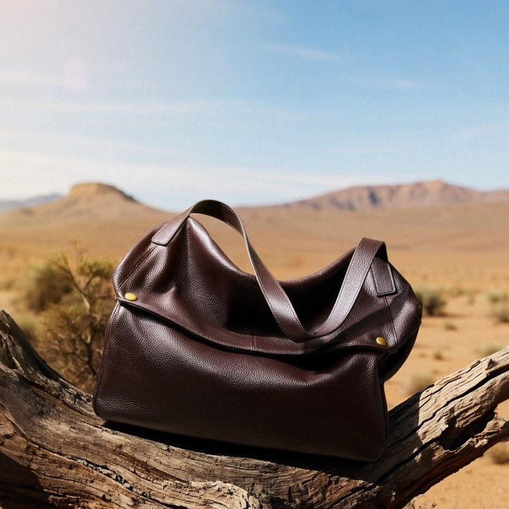 Adriani | Sac minimaliste souple en cuir véritable, idéal au quotidien