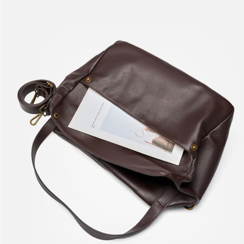 Adriani | Sac minimaliste souple en cuir véritable, idéal au quotidien
