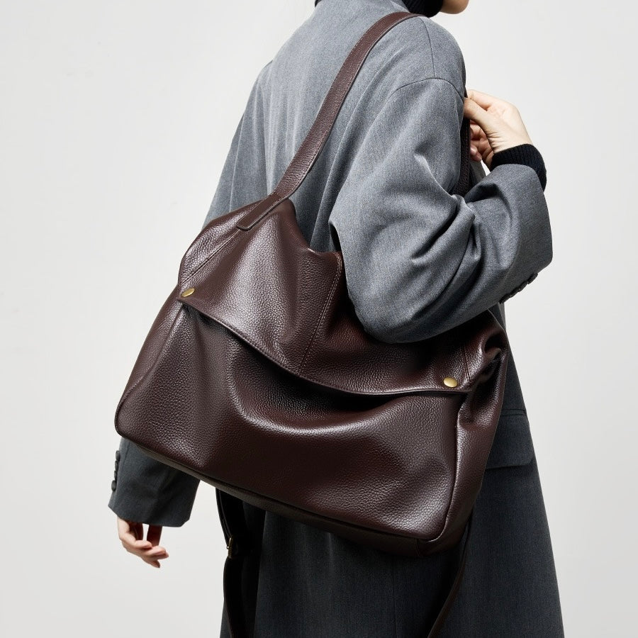 Adriani | Sac minimaliste souple en cuir véritable, idéal au quotidien