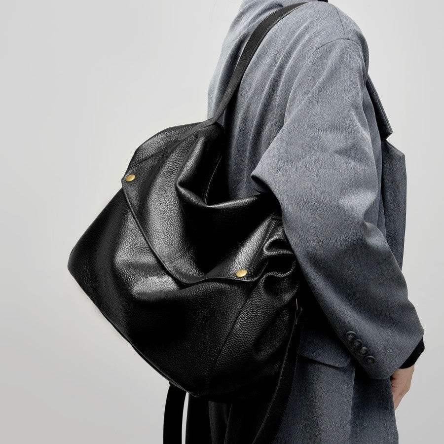 Adriani | Sac minimaliste souple en cuir véritable, idéal au quotidien