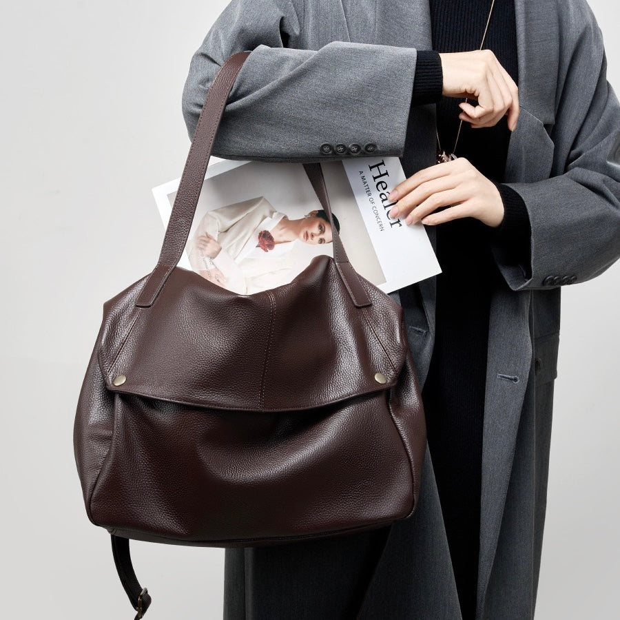 Adriani | Sac minimaliste souple en cuir véritable, idéal au quotidien