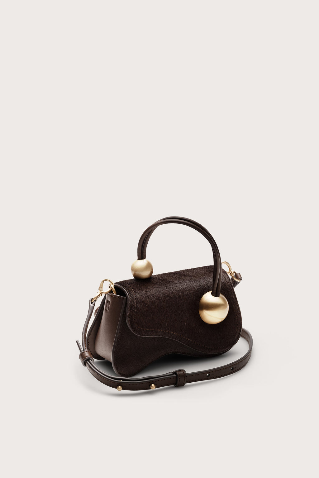 Cult Gaia Kazia Nano Crossbody Bag - Dark Java