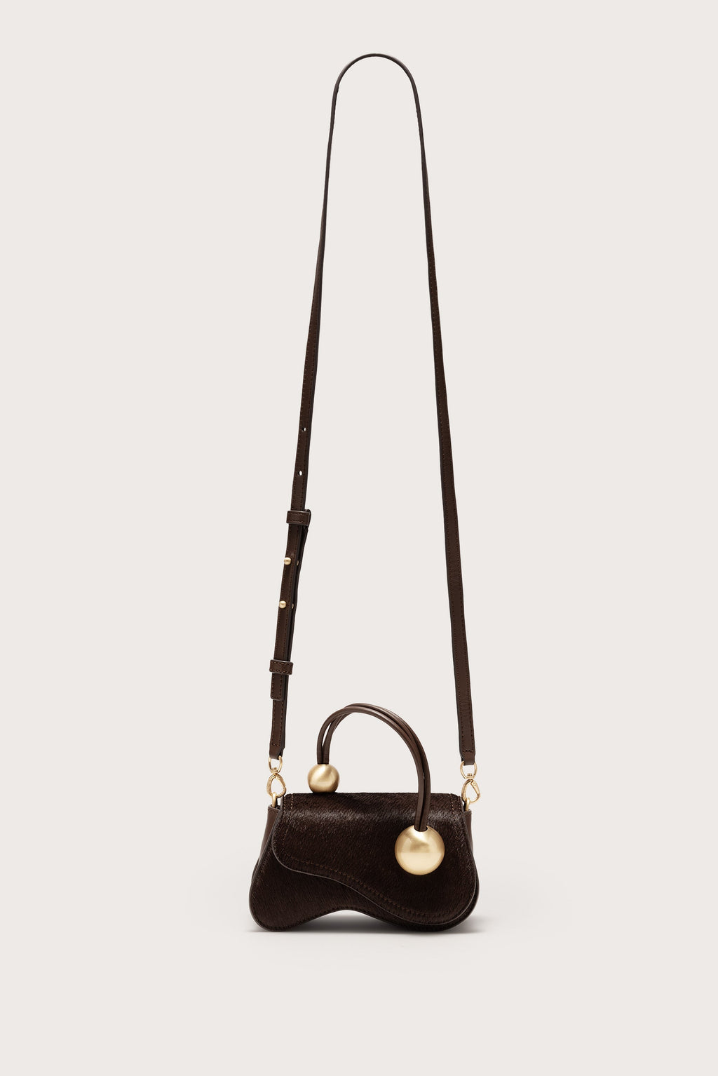 Cult Gaia Kazia Nano Crossbody Bag - Dark Java