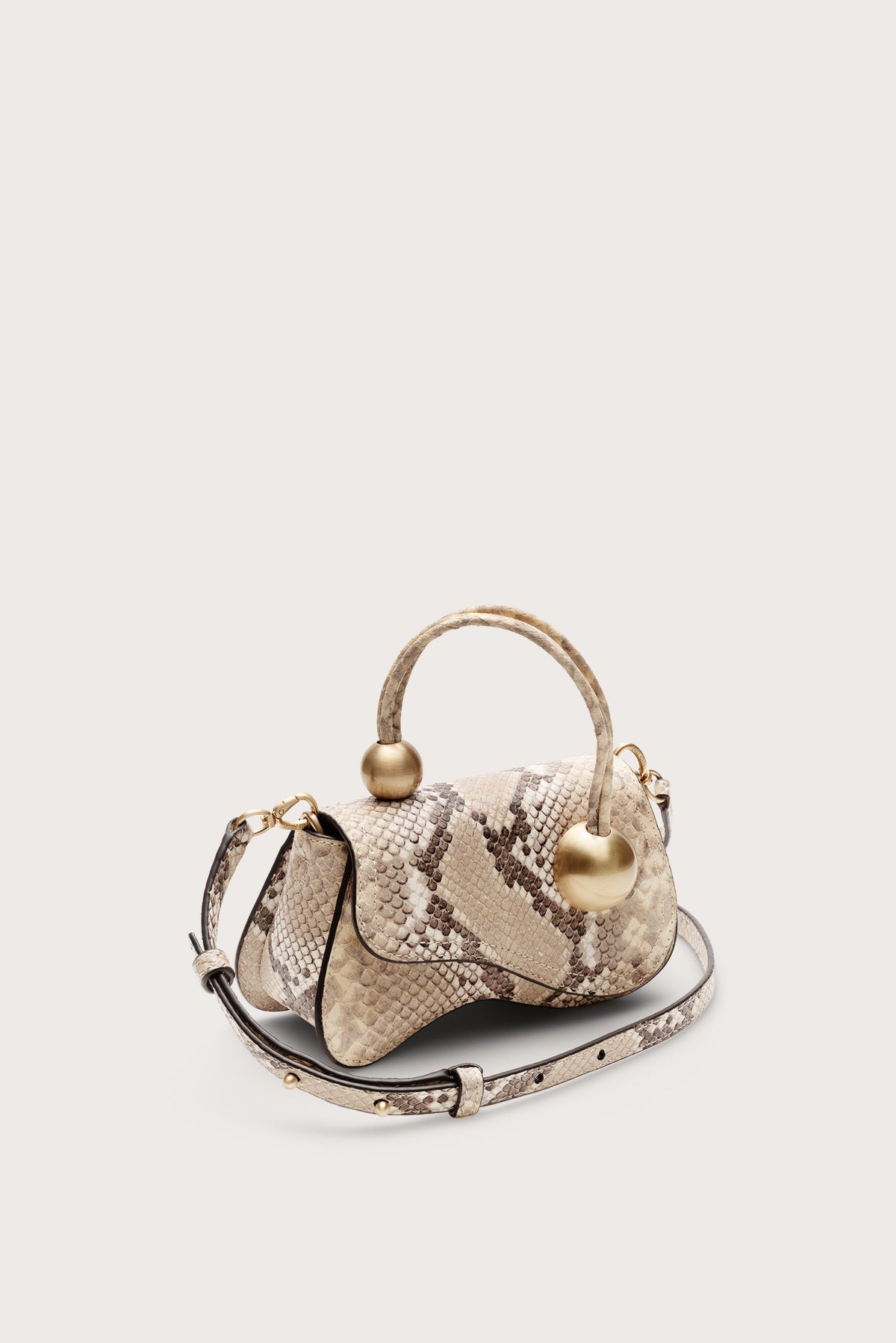 Cult Gaia Kazia Nano Crossbody Bag - Faded Python