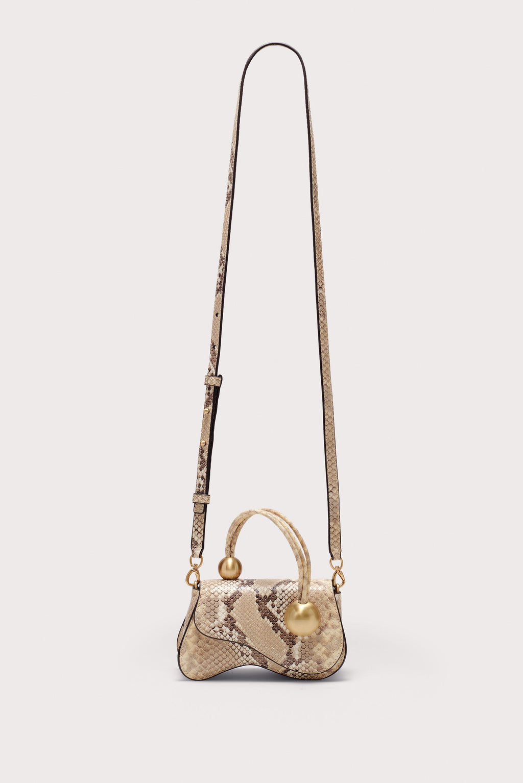 Cult Gaia Kazia Nano Crossbody Bag - Faded Python