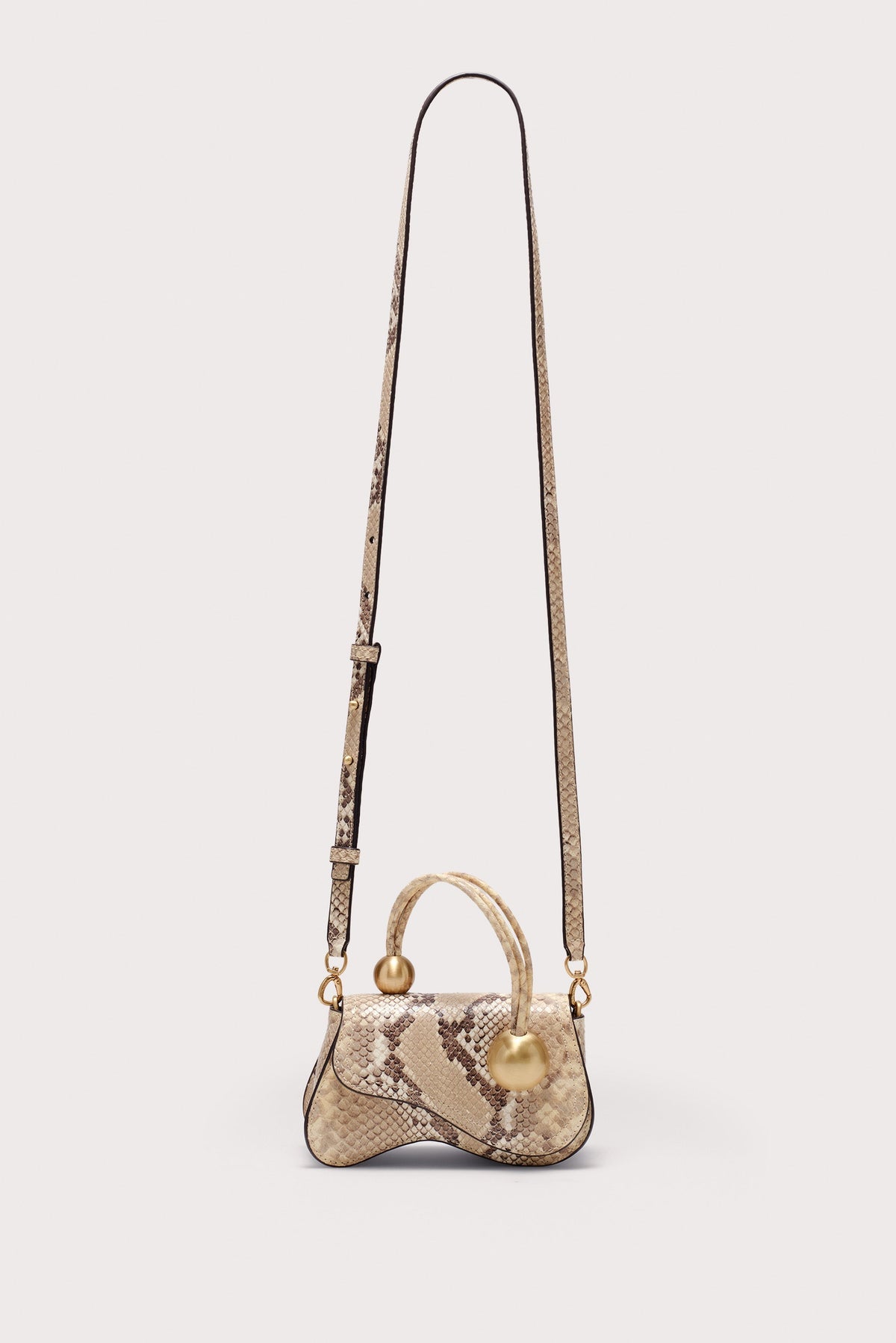 Cult Gaia Kazia Nano Crossbody Bag - Faded Python