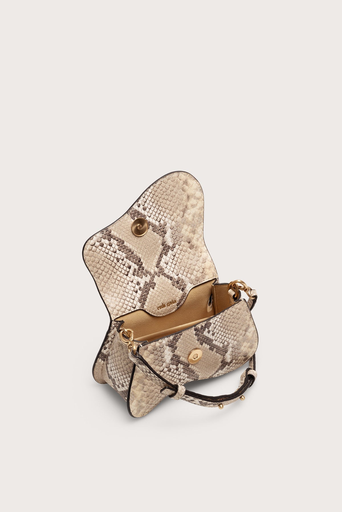 Cult Gaia Kazia Nano Crossbody Bag - Faded Python