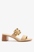 Larroudé Maria Sandal - Beige Raffia