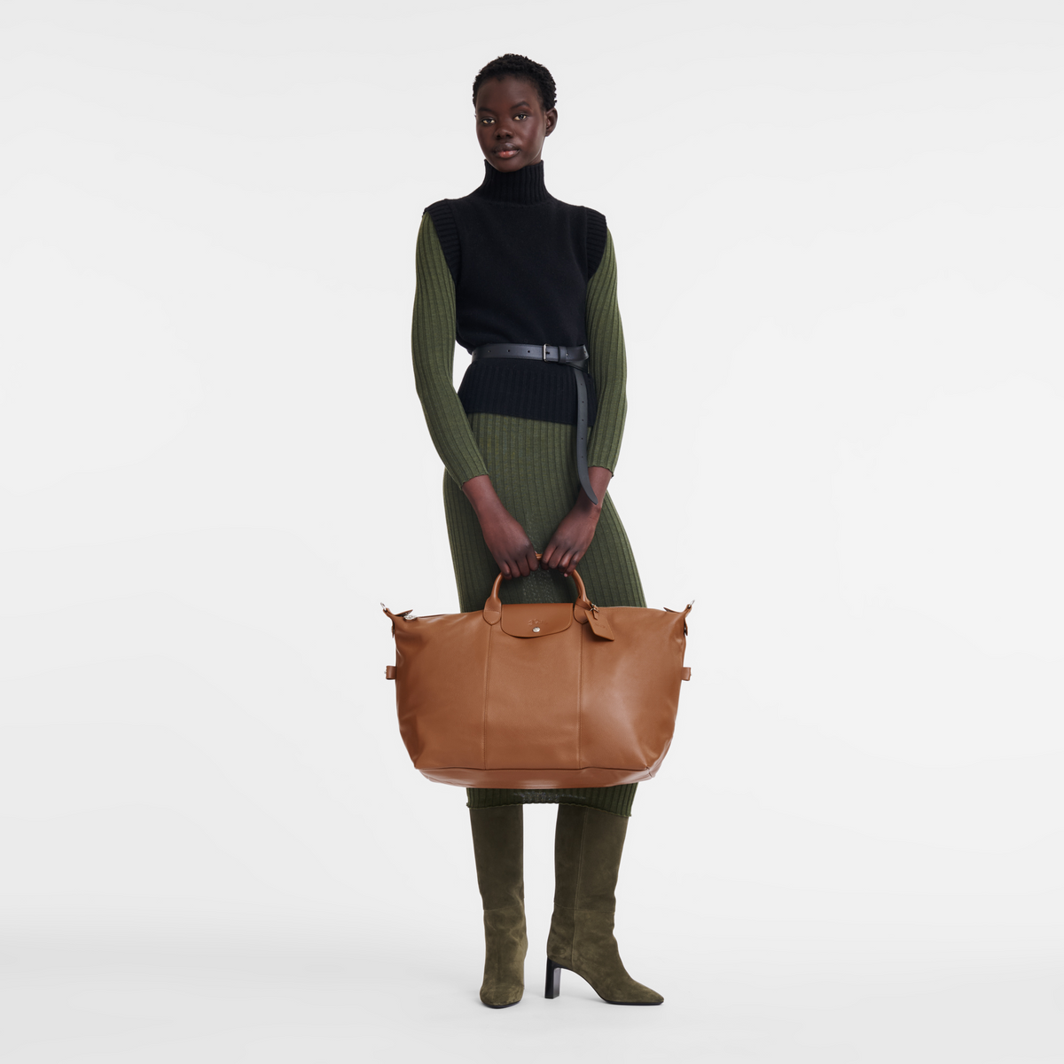 Longchamp Le Foulonné L Travel Bag - Caramel