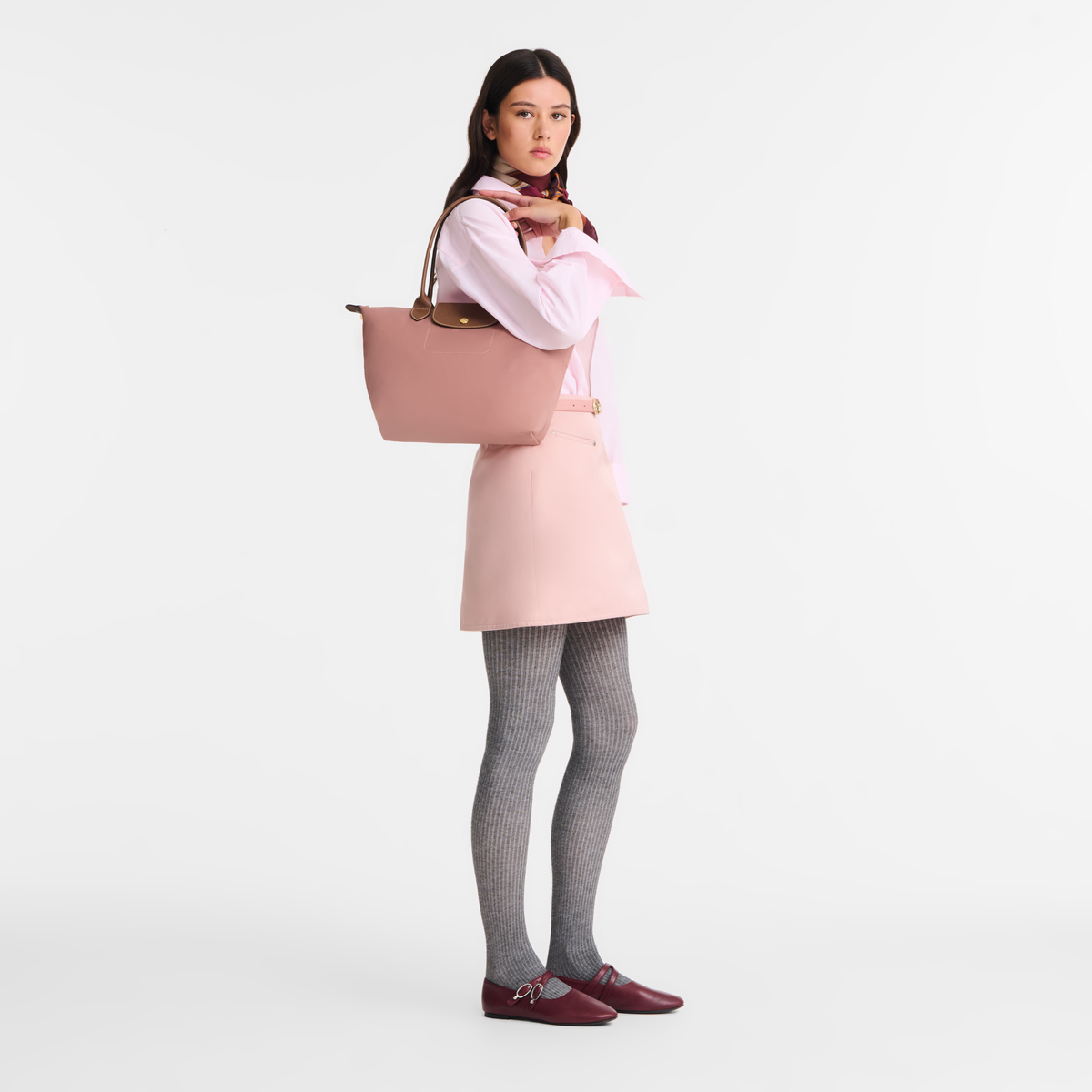 Longchamp Le Pliage Original M Tote Bag - Pink Tea