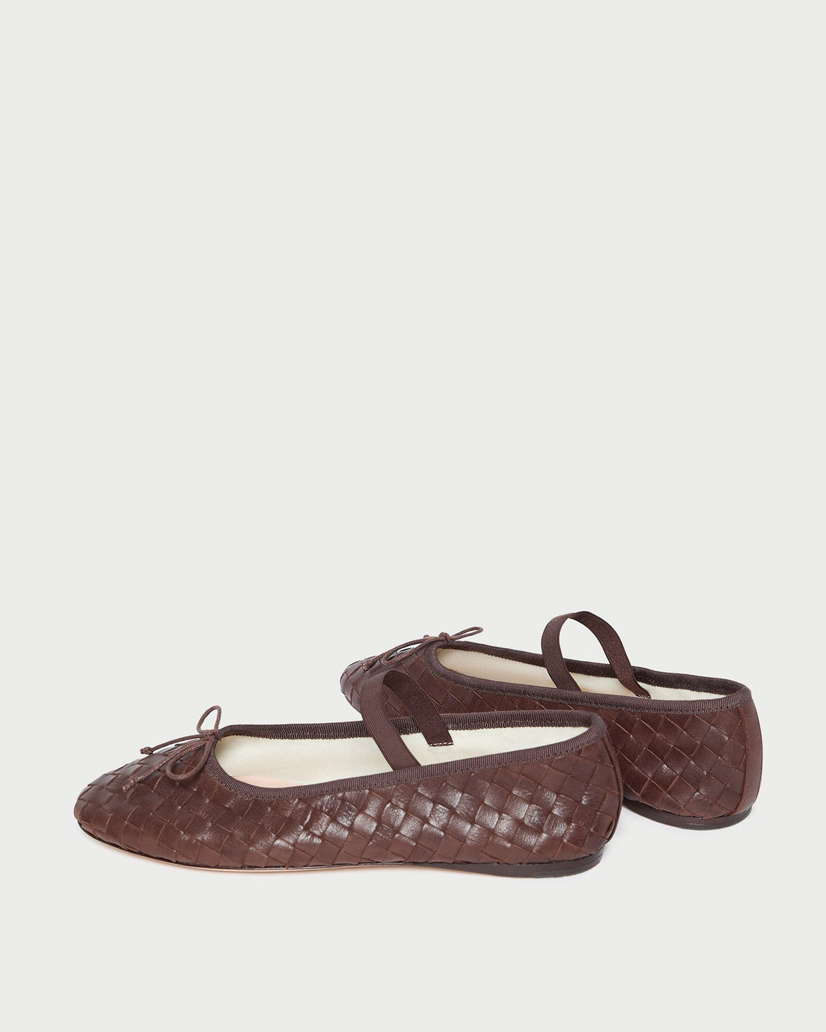 Loeffler Randall Leonie Woven Ballet Flat - Espresso