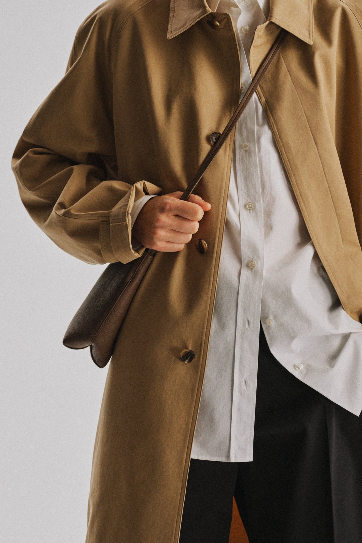 The Row N/S Park Crossbody Bag - Dark Olive