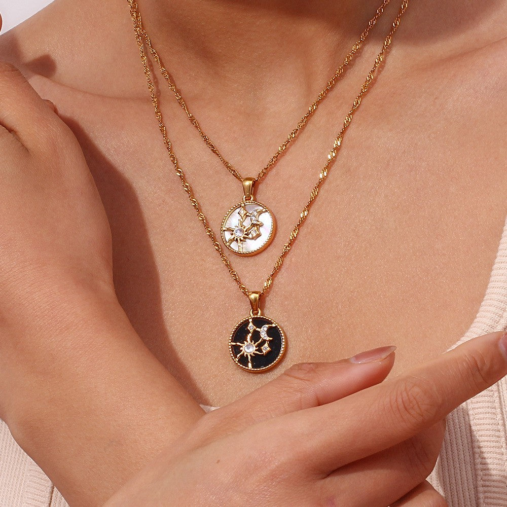 Collana Cybil con pendente in oro e diamanti da donna