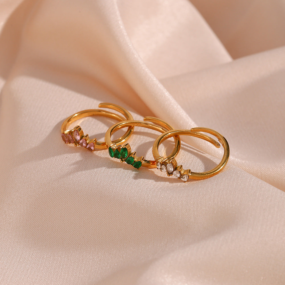 Bague Finnian en or 18 carats à diamants pour femme