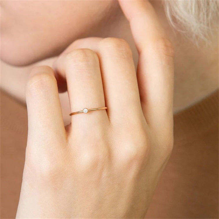 Bague pierre de naissance Amelia en or pour femme