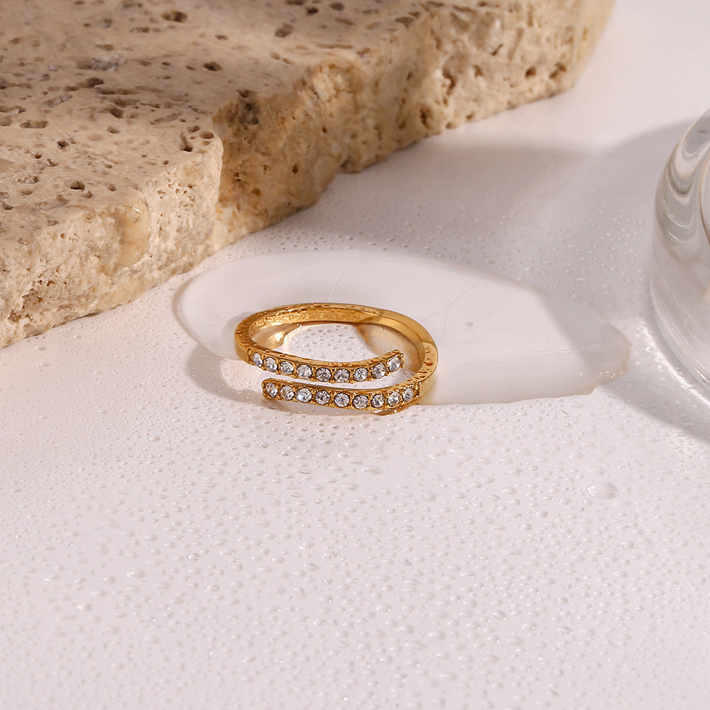 Bague Celestine en or à diamants pour femme