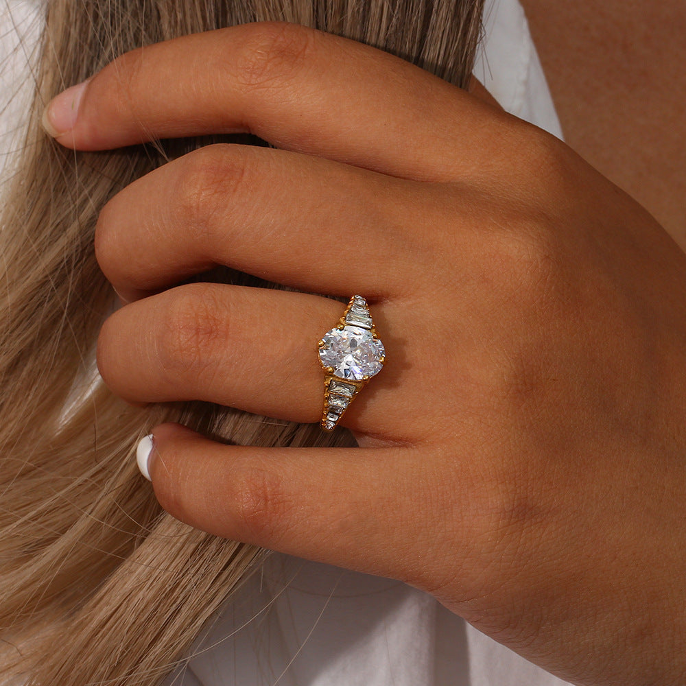 Bague Syllia en or 18 carats à diamants pour femme