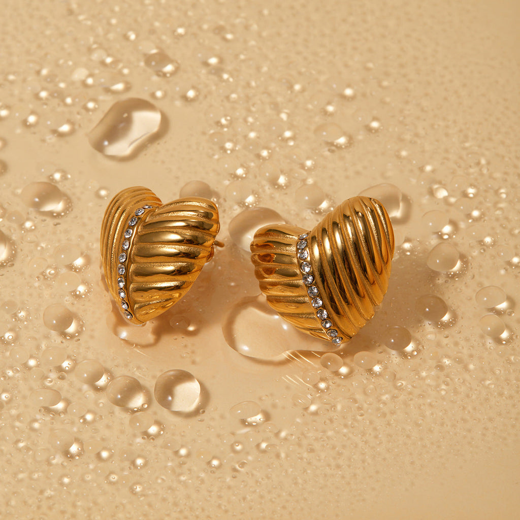 Boucles d'oreilles Selene en or pour femme