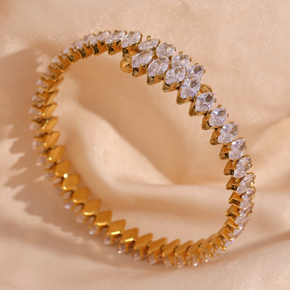 Bracciale Genevieve in oro con diamanti da donna