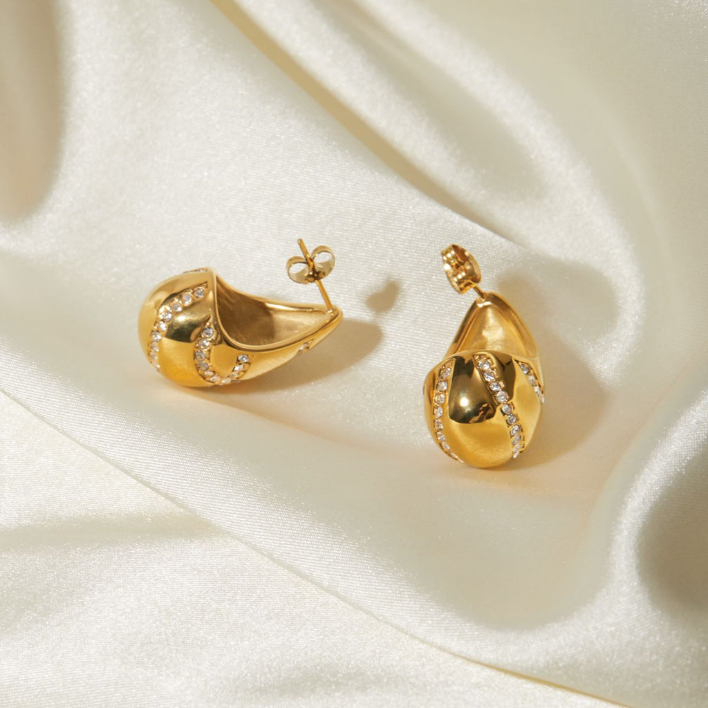 Boucles d'oreilles Linnea en or à diamants