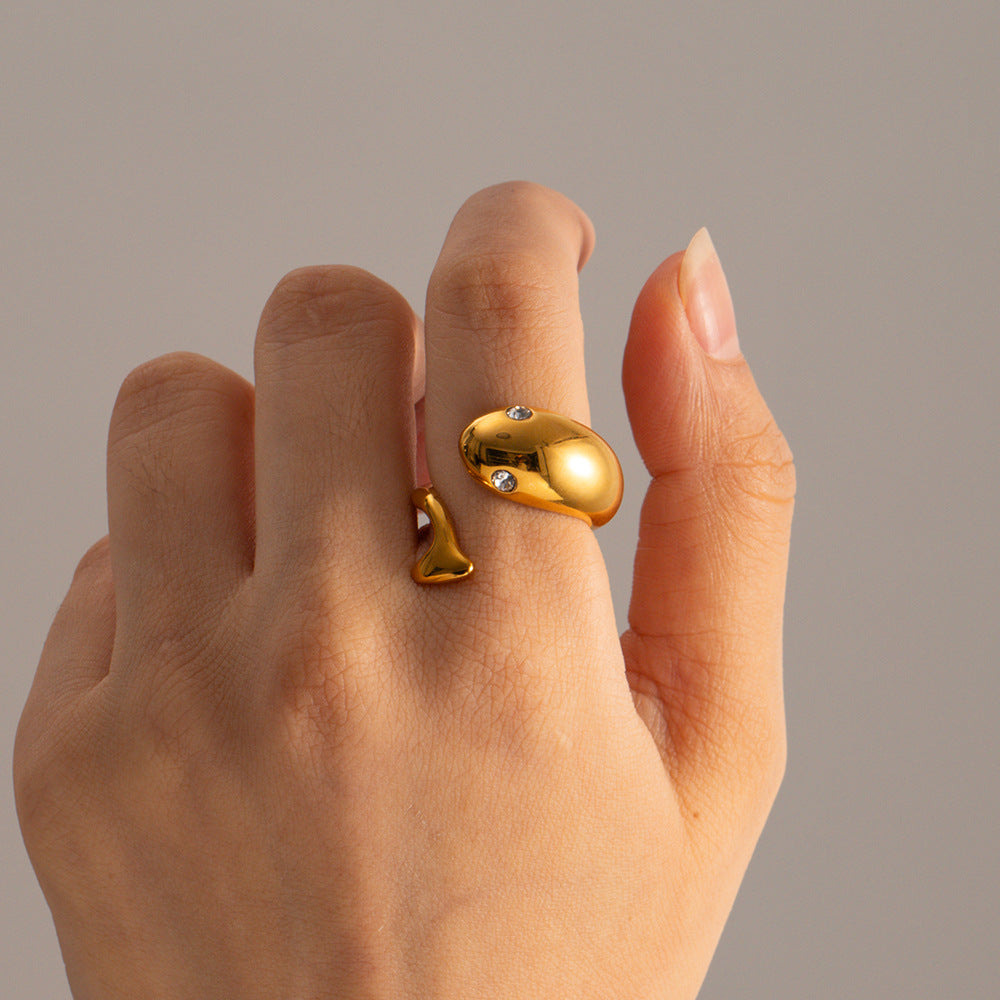 Bague serpent Etta en or 18 carats pour femme