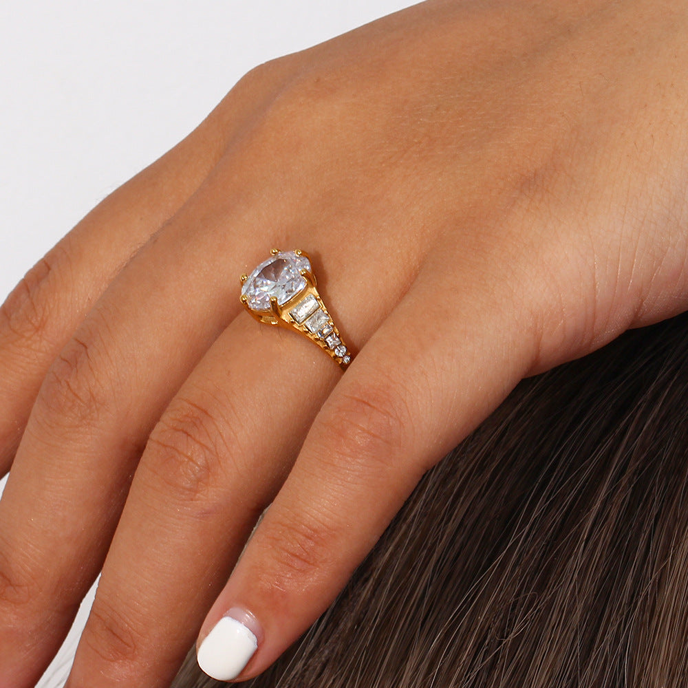 Bague Syllia en or 18 carats à diamants pour femme