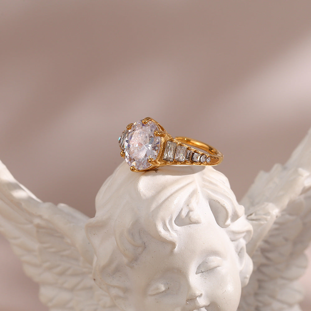 Bague Syllia en or 18 carats à diamants pour femme