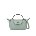 LONGCHAMP MINI SAC EN CUIR - BLEU TIFFANY