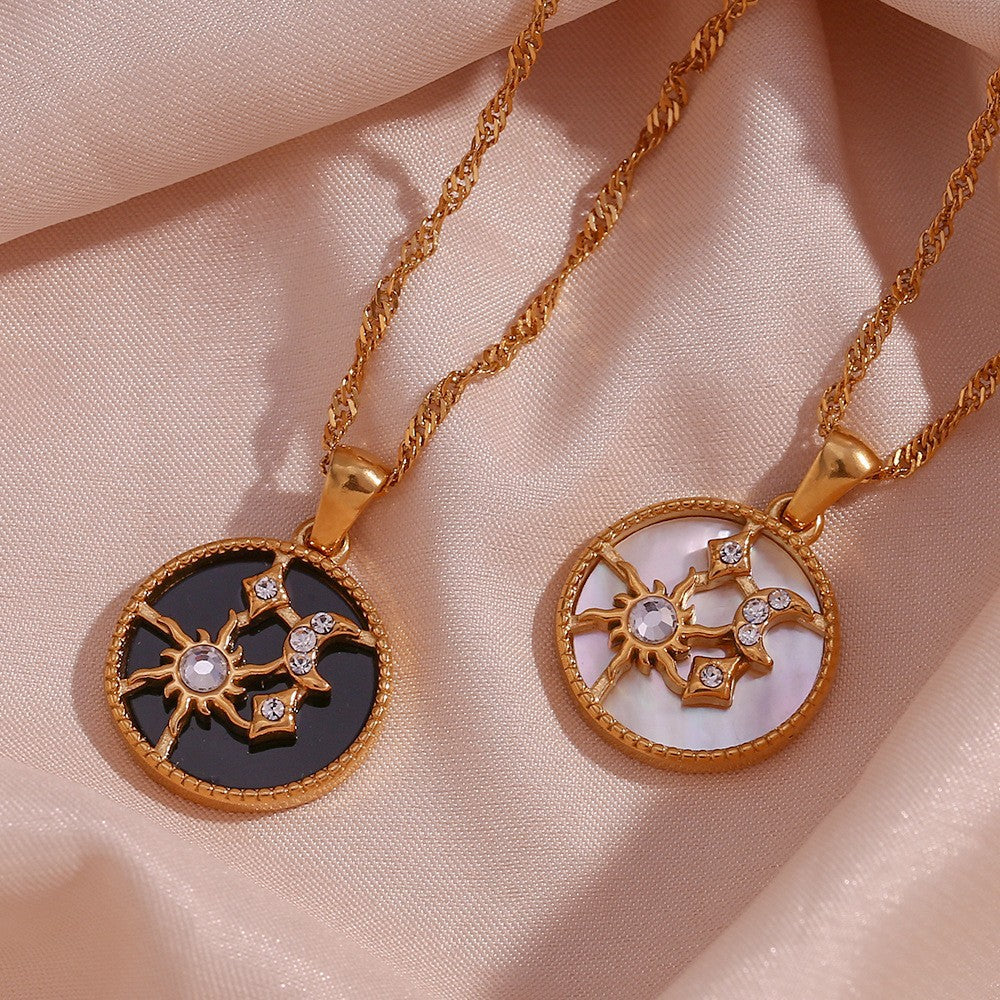 Collana Cybil con pendente in oro e diamanti da donna