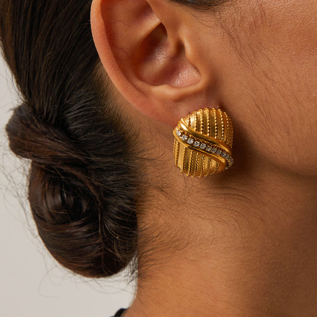 Boucles d'oreilles Odine en or 18 carats pour femme