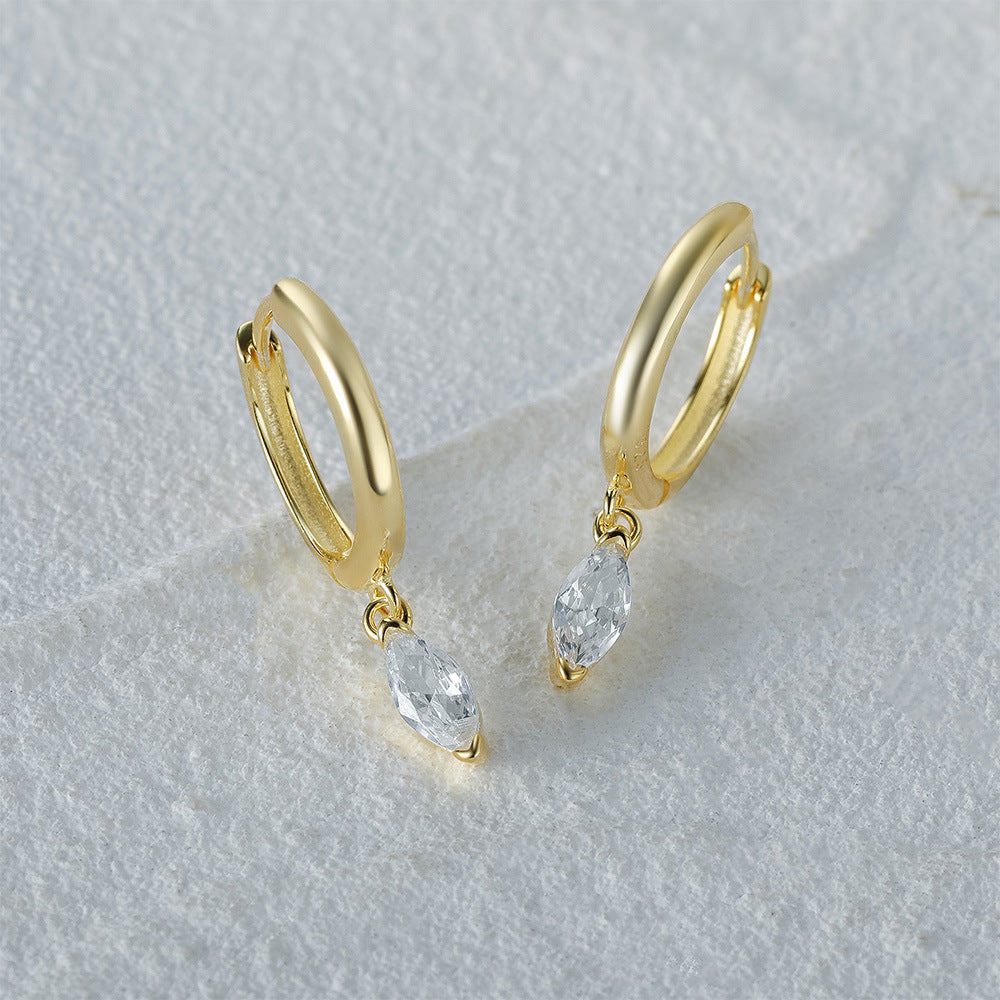 Créoles Lacey en or à diamants pour femme