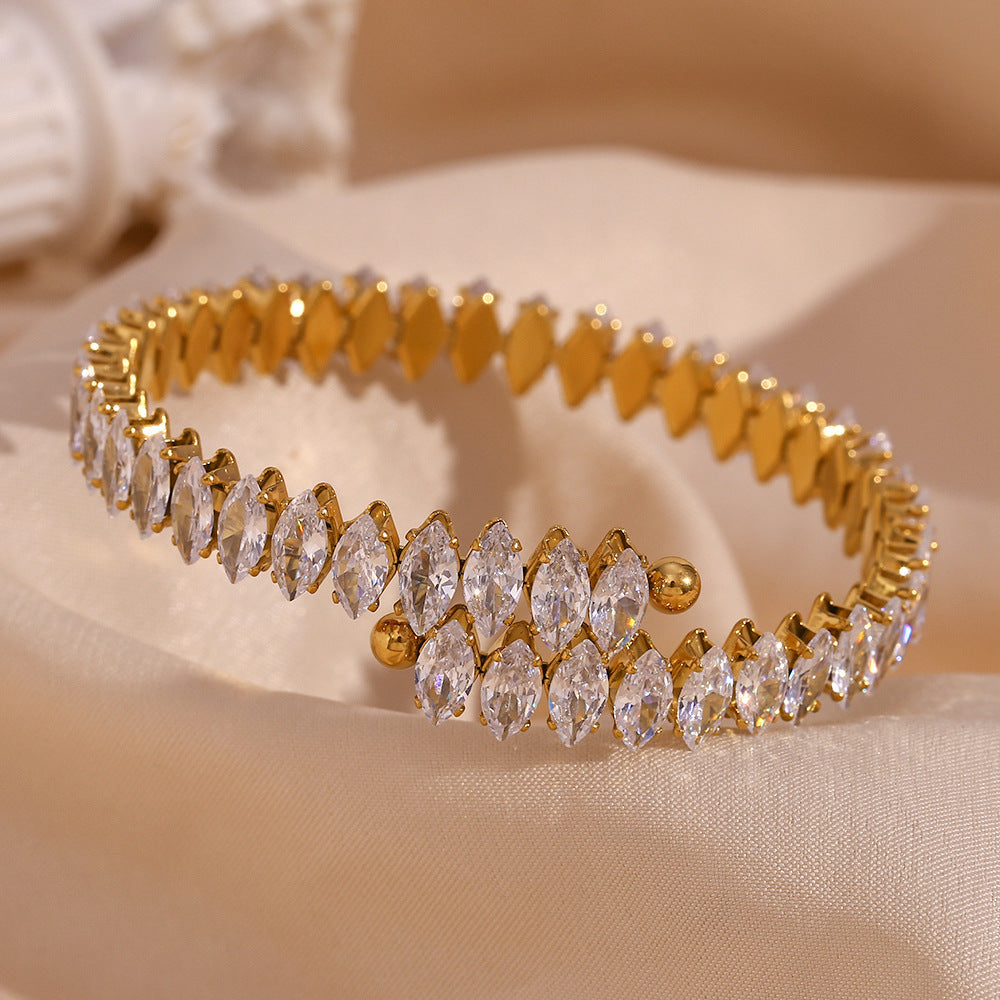 Bracciale Genevieve in oro con diamanti da donna