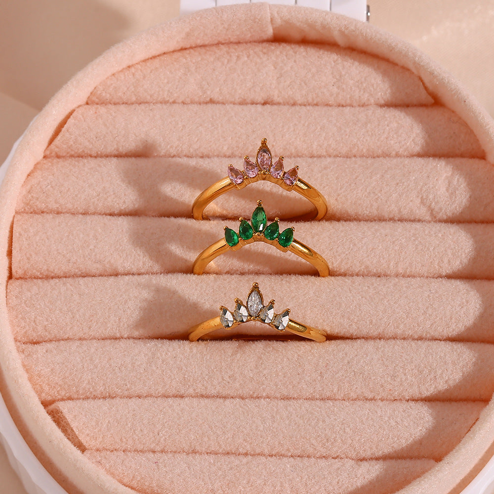 Bague Finnian en or 18 carats à diamants pour femme