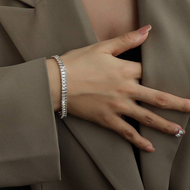 Bracciale tennis Brenda in oro con diamanti