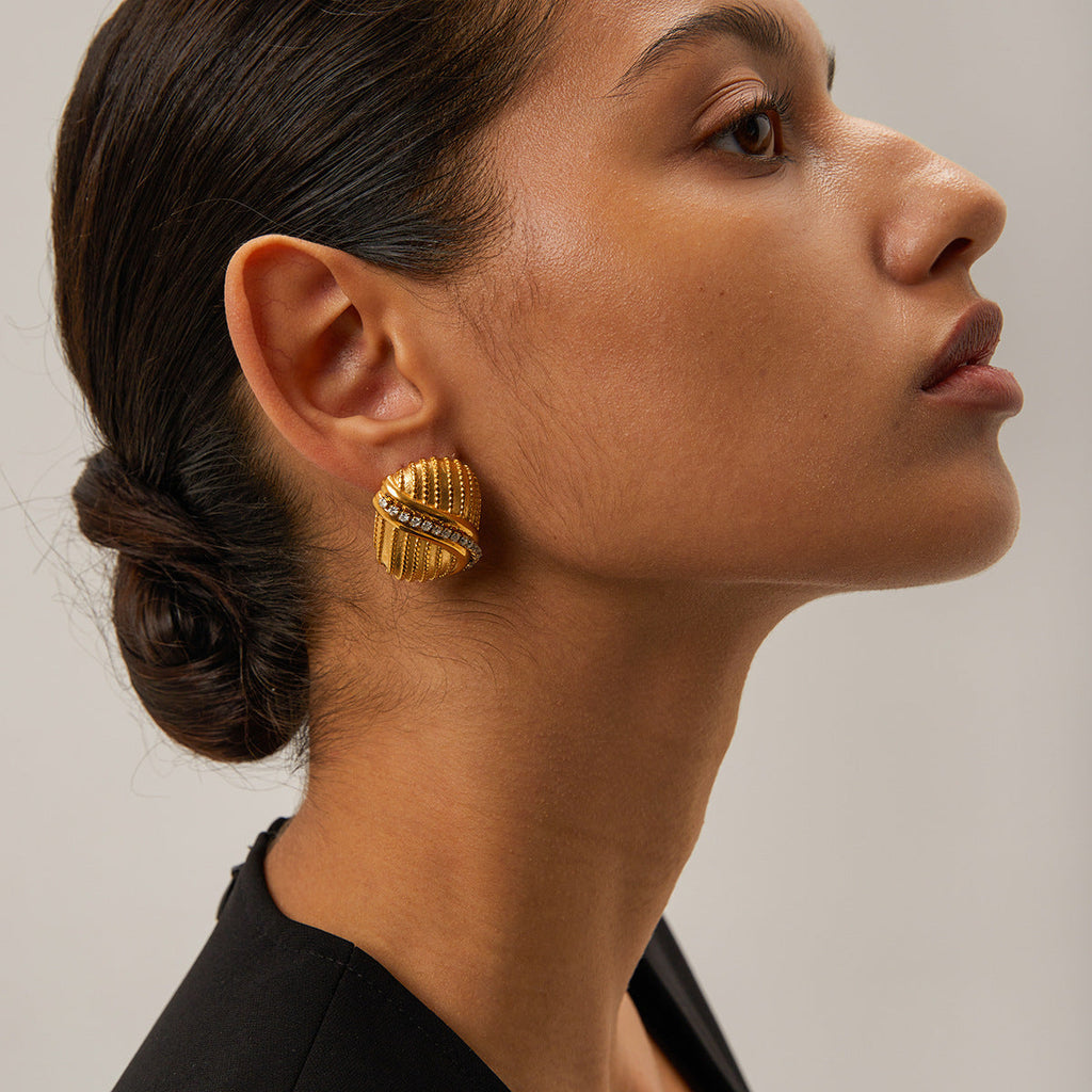 Boucles d'oreilles Odine en or 18 carats pour femme