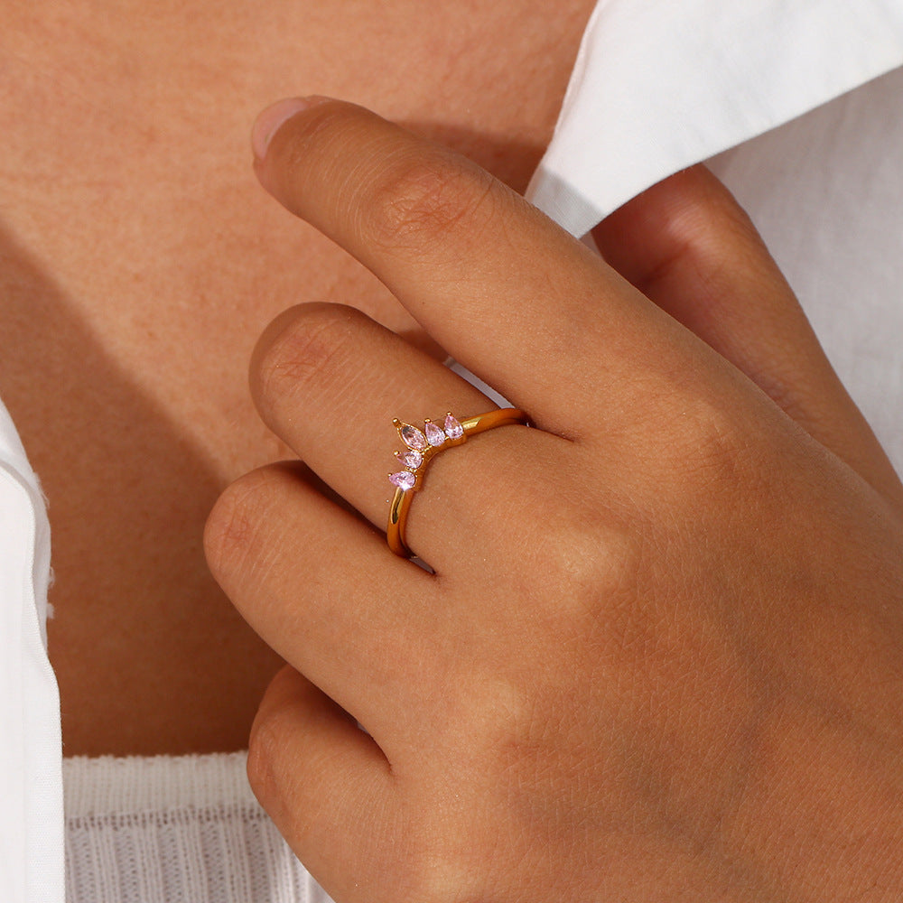 Bague Finnian en or 18 carats à diamants pour femme