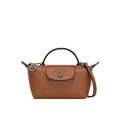LONGCHAMP MINI SAC EN CUIR - NOISETTE